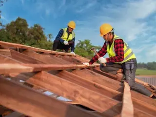 A job by Husky Roofing & Construction
