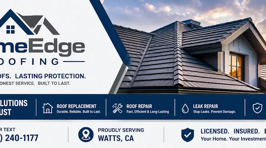 Work by PrimeEdge Roofing in Lynwood, California