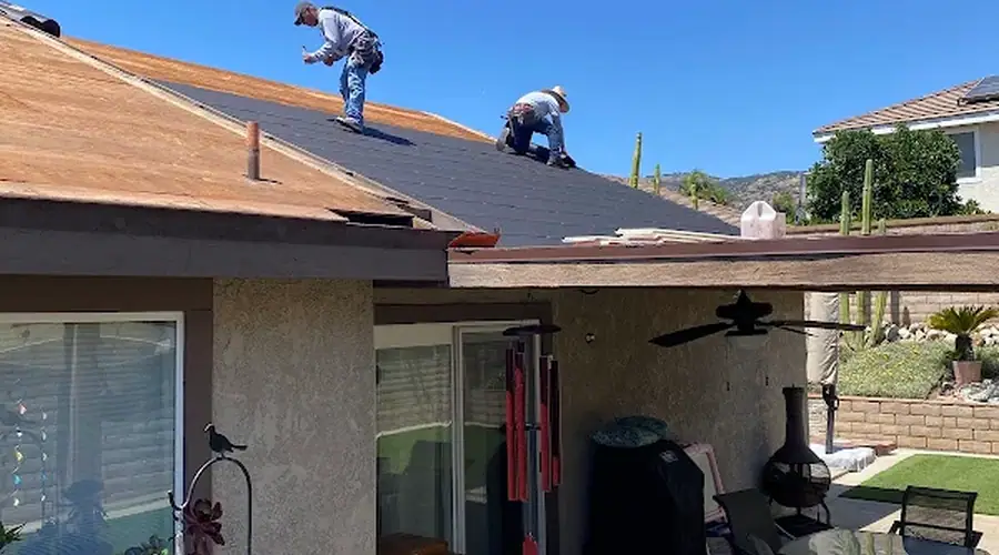 Work by Bottom Dollar Roofing Co. in La Verne, California