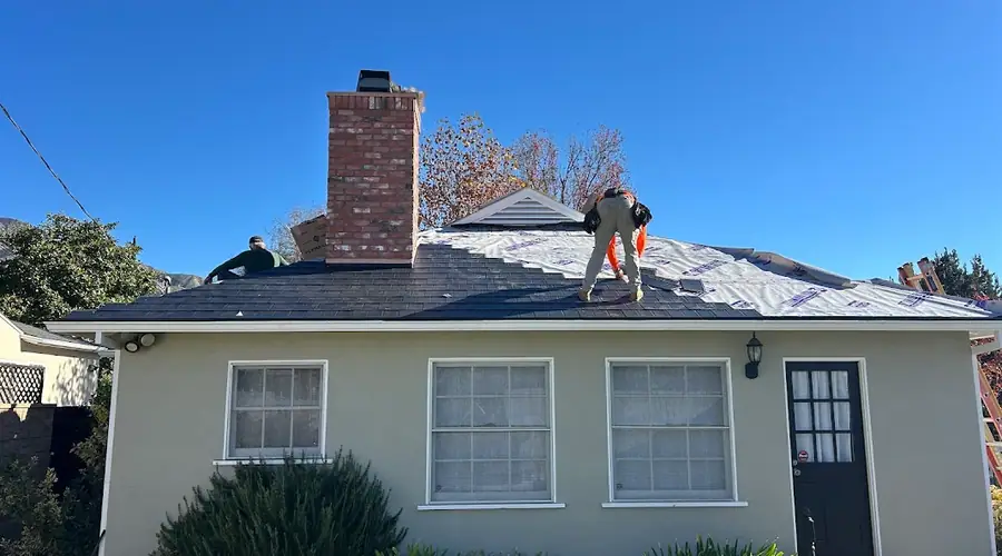 Work by JW Roofing Service in Monrovia, California