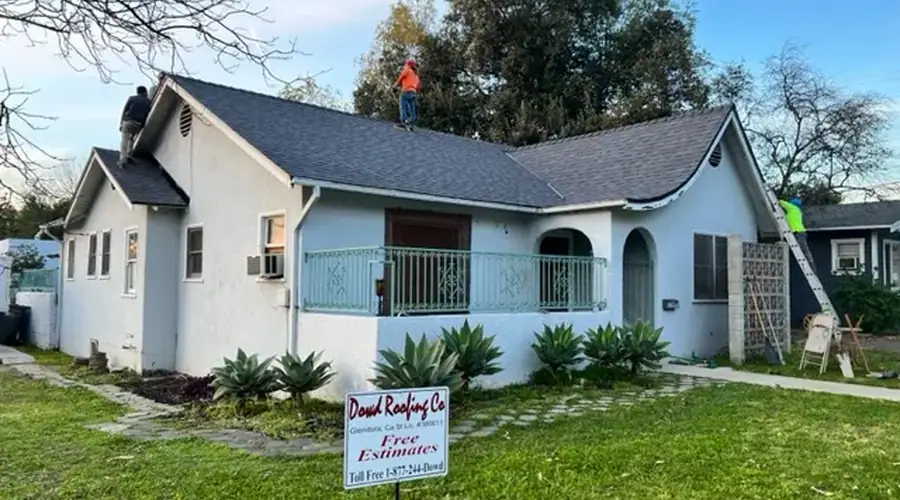 Work by Dowd Roofing Co. in Glendora, California