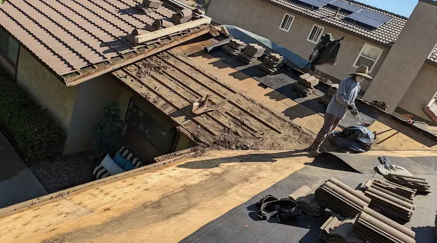 Work by JOSE ROOFING REPAIRS in Lancaster, California