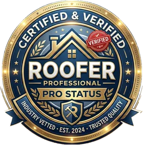 The Certified and Verified Roofer Pro Status seal